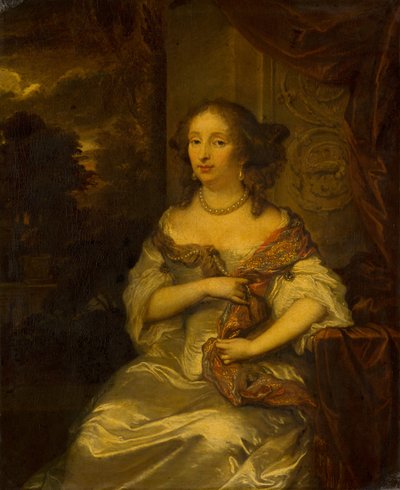 Portrait of Elisabeth Bebber by Caspar Netscher